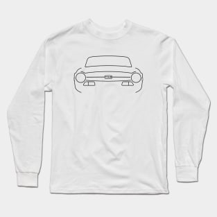 Triumph TR6 outline graphic (black) Long Sleeve T-Shirt